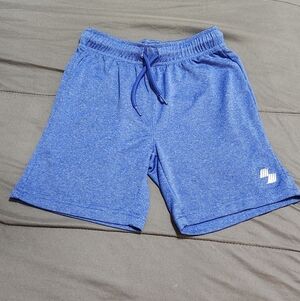 Blue Athletic Shorts with Logo